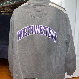 Thrifted Northwestern University Zip Up Hoodie